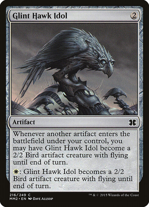 Glint Hawk Idol — art by Dave Allsop