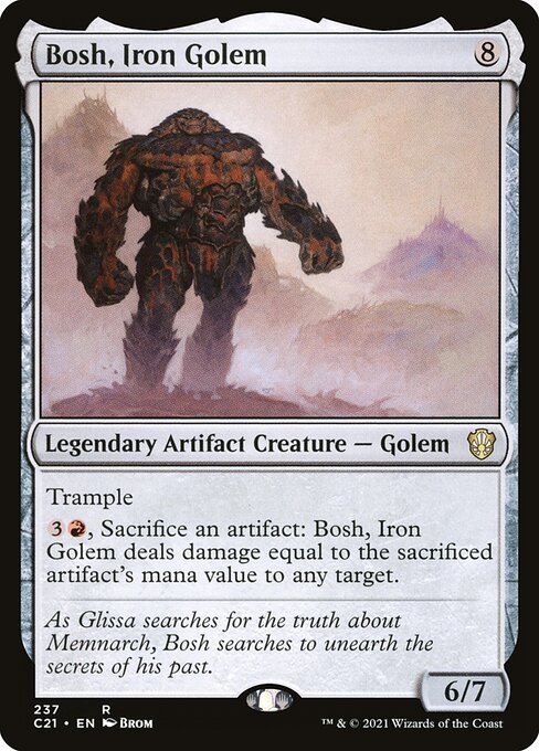 Bosh, Iron Golem — art by Brom