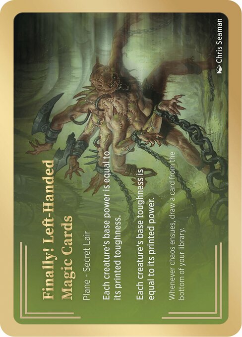 Finally! Left-Handed Magic Cards — art by Chris Seaman