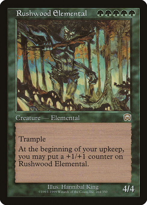 Rushwood Elemental — art by Hannibal King