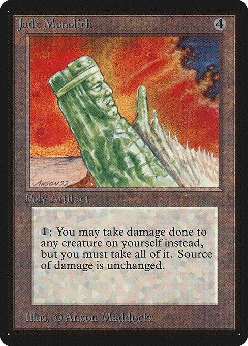 Jade Monolith — art by Anson Maddocks