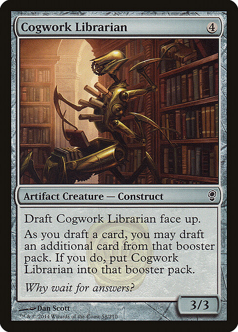 Cogwork Librarian — art by Dan Murayama Scott