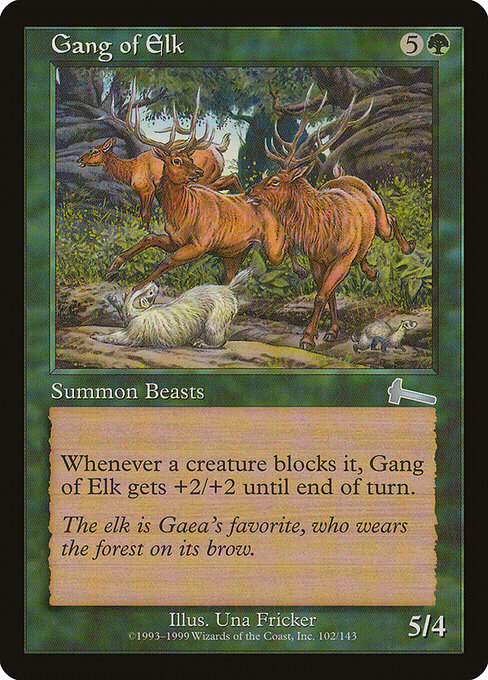 Gang of Elk — art by Una Fricker