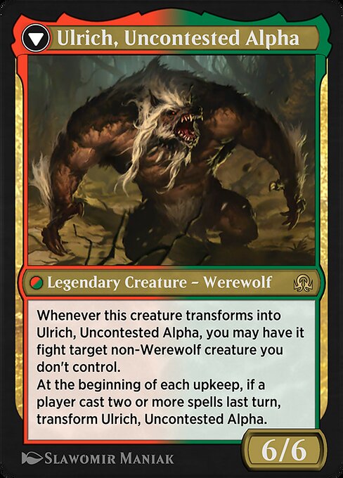 Ulrich of the Krallenhorde // Ulrich, Uncontested Alpha — art by Slawomir Maniak