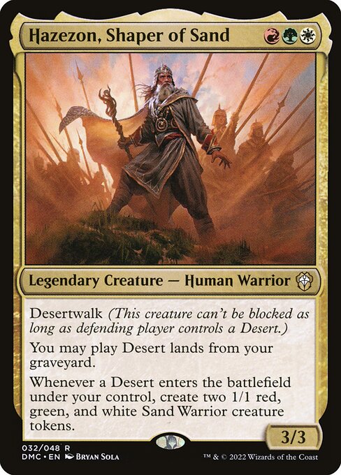Hazezon, Shaper of Sand — art by Bryan Sola