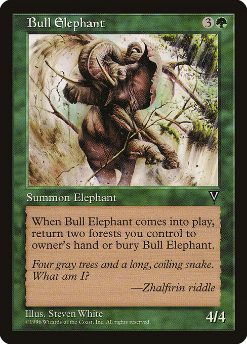 Bull Elephant — art by Steve White