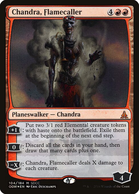 Chandra, Flamecaller — art by Eric Deschamps