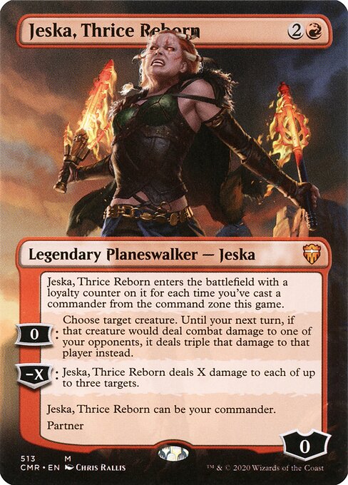Jeska, Thrice Reborn — art by Chris Rallis