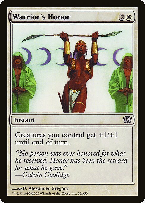 Warrior's Honor — art by D. Alexander Gregory