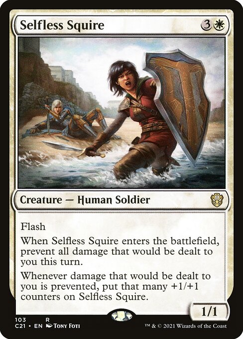 Selfless Squire — art by Tony Foti