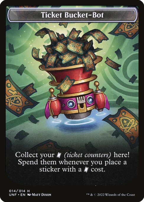 Ticket Bucket-Bot — art by Matt Dixon