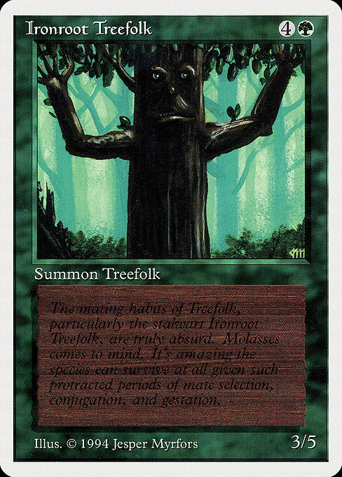 Ironroot Treefolk — art by Jesper Myrfors