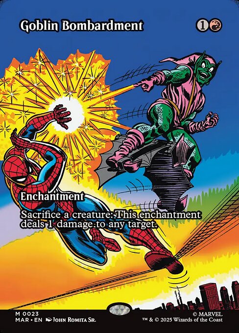 Goblin Bombardment — art by John Romita Sr.