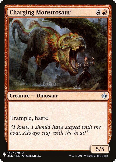 Charging Monstrosaur — art by Zack Stella