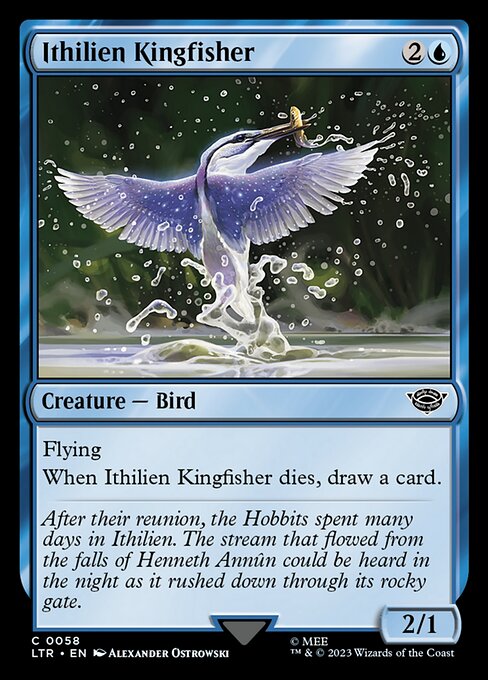 Ithilien Kingfisher — art by Alexander Ostrowski