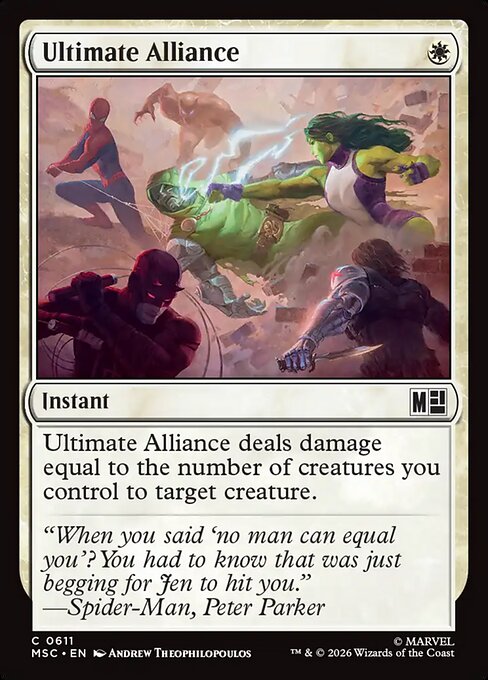 Ultimate Alliance — art by Andrew Theophilopoulos