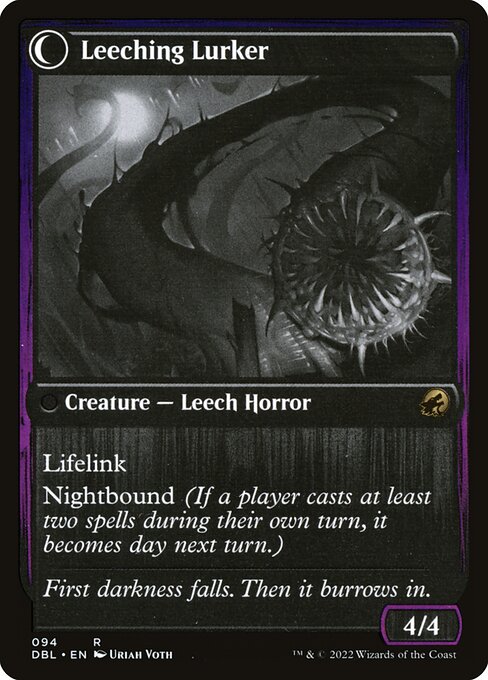 Curse of Leeches // Leeching Lurker — art by Uriah Voth
