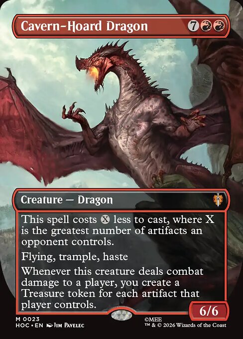 Cavern-Hoard Dragon — art by Jim Pavelec