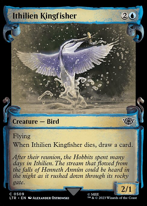 Ithilien Kingfisher — art by Alexander Ostrowski