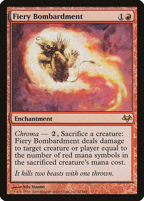 Fiery Bombardment — art by Nils Hamm