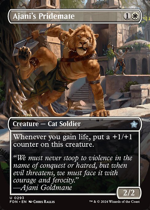 Ajani's Pridemate — art by Chris Rallis