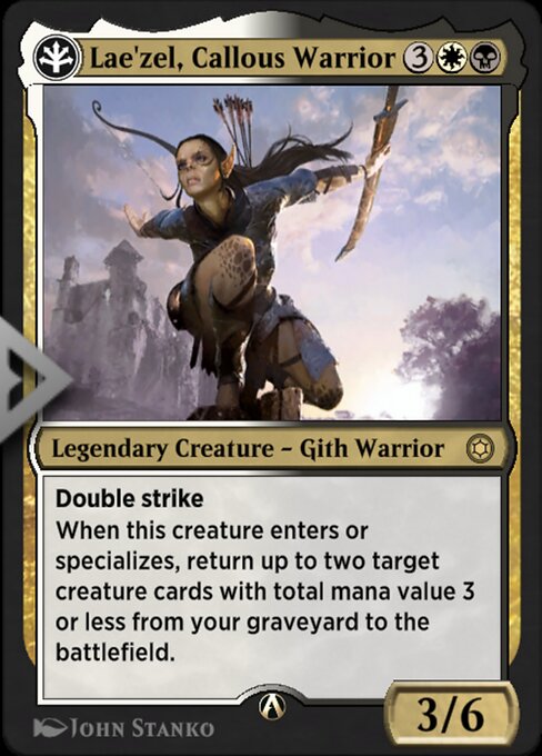 Lae'zel, Callous Warrior — art by John Stanko