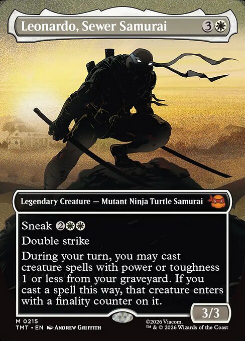 Leonardo, Sewer Samurai — art by Andrew Griffith