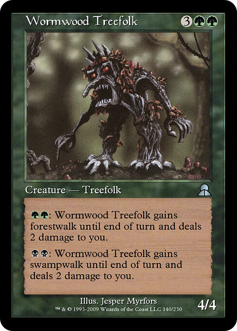 Wormwood Treefolk — art by Jesper Myrfors
