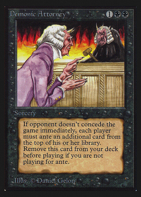 Demonic Attorney — art by Daniel Gelon