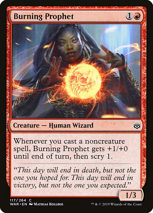 Burning Prophet — art by Mathias Kollros