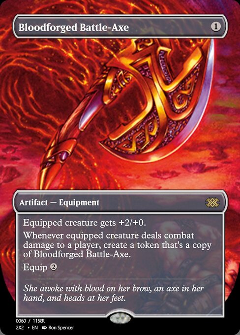 Bloodforged Battle-Axe — art by Ron Spencer