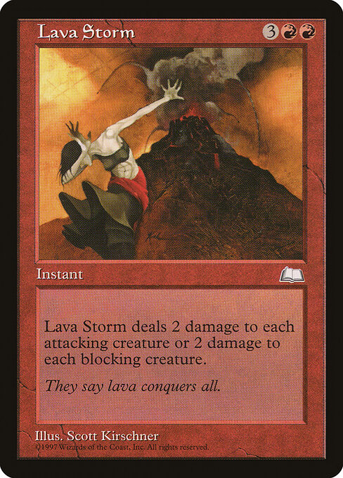 Lava Storm — art by Scott Kirschner