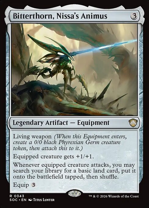 Bitterthorn, Nissa's Animus — art by Titus Lunter