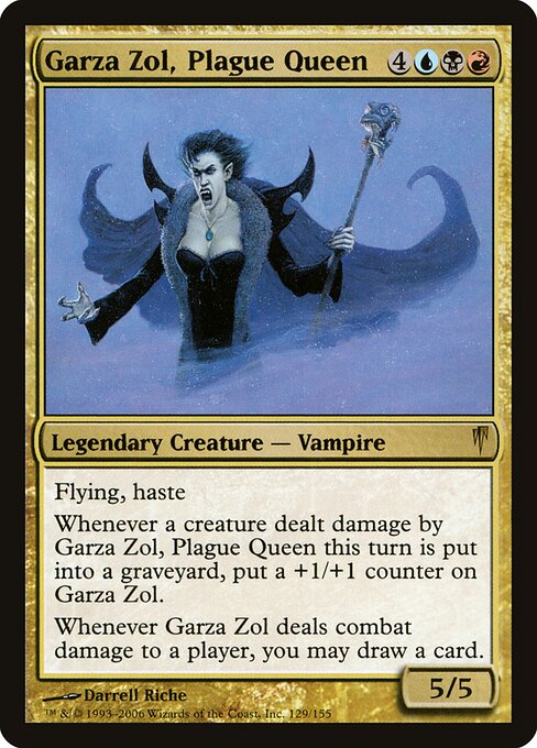 Garza Zol, Plague Queen — art by Darrell Riche