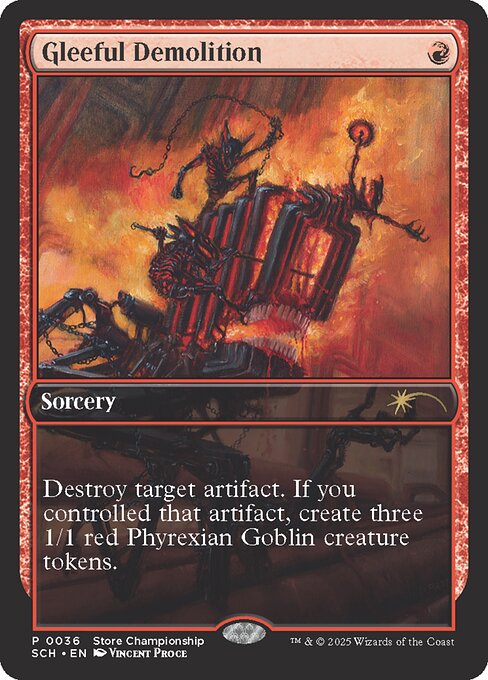 Gleeful Demolition — art by Vincent Proce