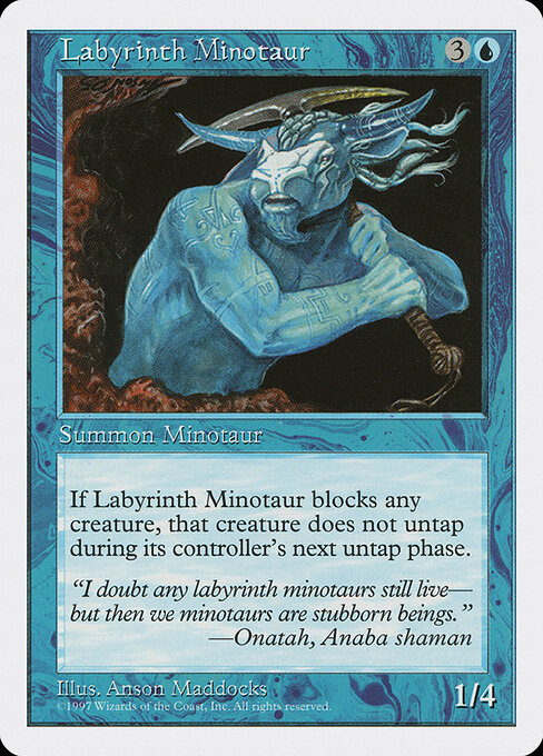 Labyrinth Minotaur — art by Anson Maddocks