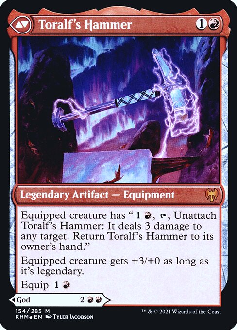 Toralf, God of Fury // Toralf's Hammer — art by Tyler Jacobson