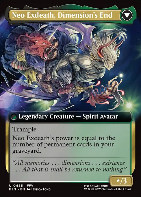 Exdeath, Void Warlock // Neo Exdeath, Dimension's End — art by Jessica Fong