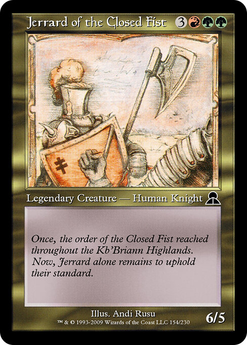 Jerrard of the Closed Fist — art by Andi Rusu
