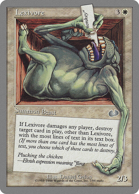 Lexivore — art by Daniel Gelon