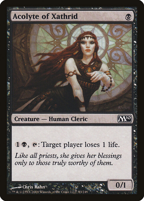 Acolyte of Xathrid — art by Chris Rahn