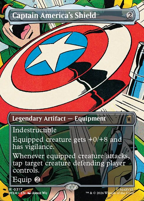 Captain America's Shield — art by Annie Wu