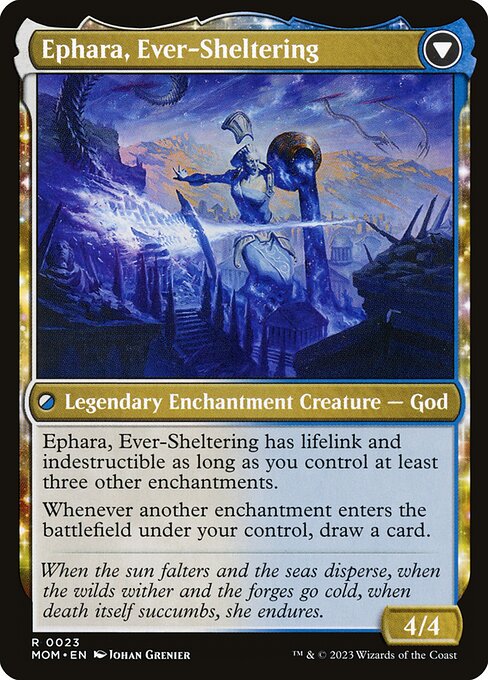 Invasion of Theros // Ephara, Ever-Sheltering — art by Johan Grenier