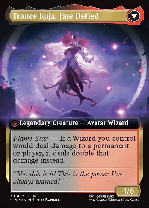 Kuja, Genome Sorcerer // Trance Kuja, Fate Defied — art by Joshua Raphael