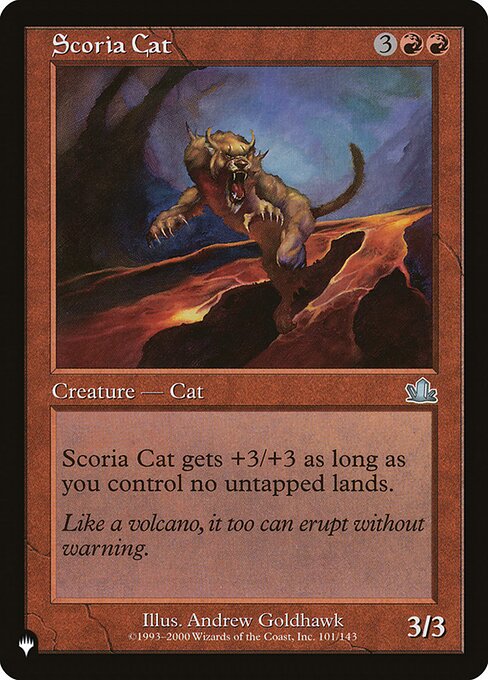 Scoria Cat — art by Andrew Goldhawk