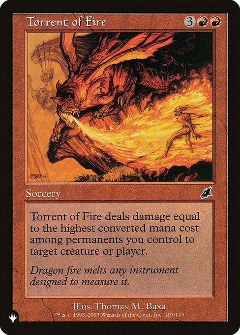 Torrent of Fire — art by Thomas M. Baxa