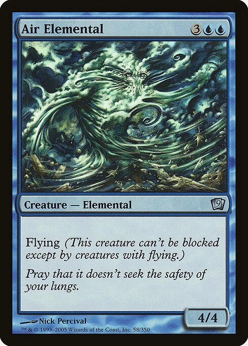 Air Elemental — art by Nick Percival