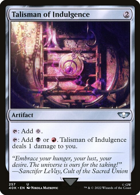 Talisman of Indulgence — art by Nikola Matkovic