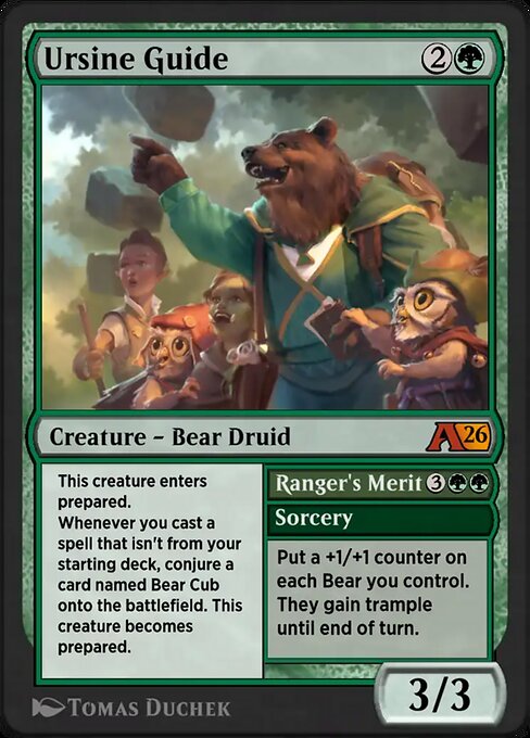 Ursine Guide // Ranger's Merit — art by Tomas Duchek