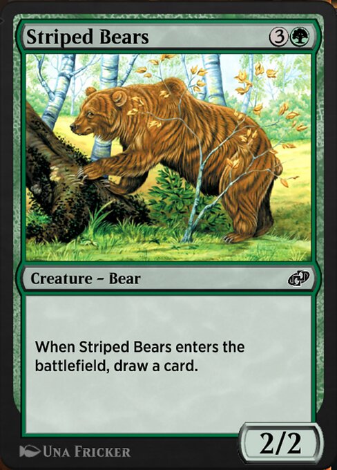 Striped Bears — art by Una Fricker